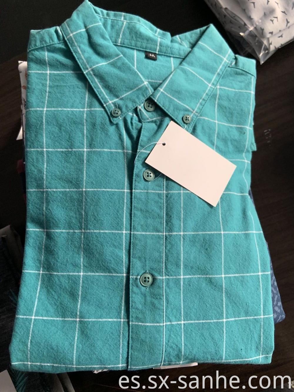 Men's Blue Plaid Casual Shirt